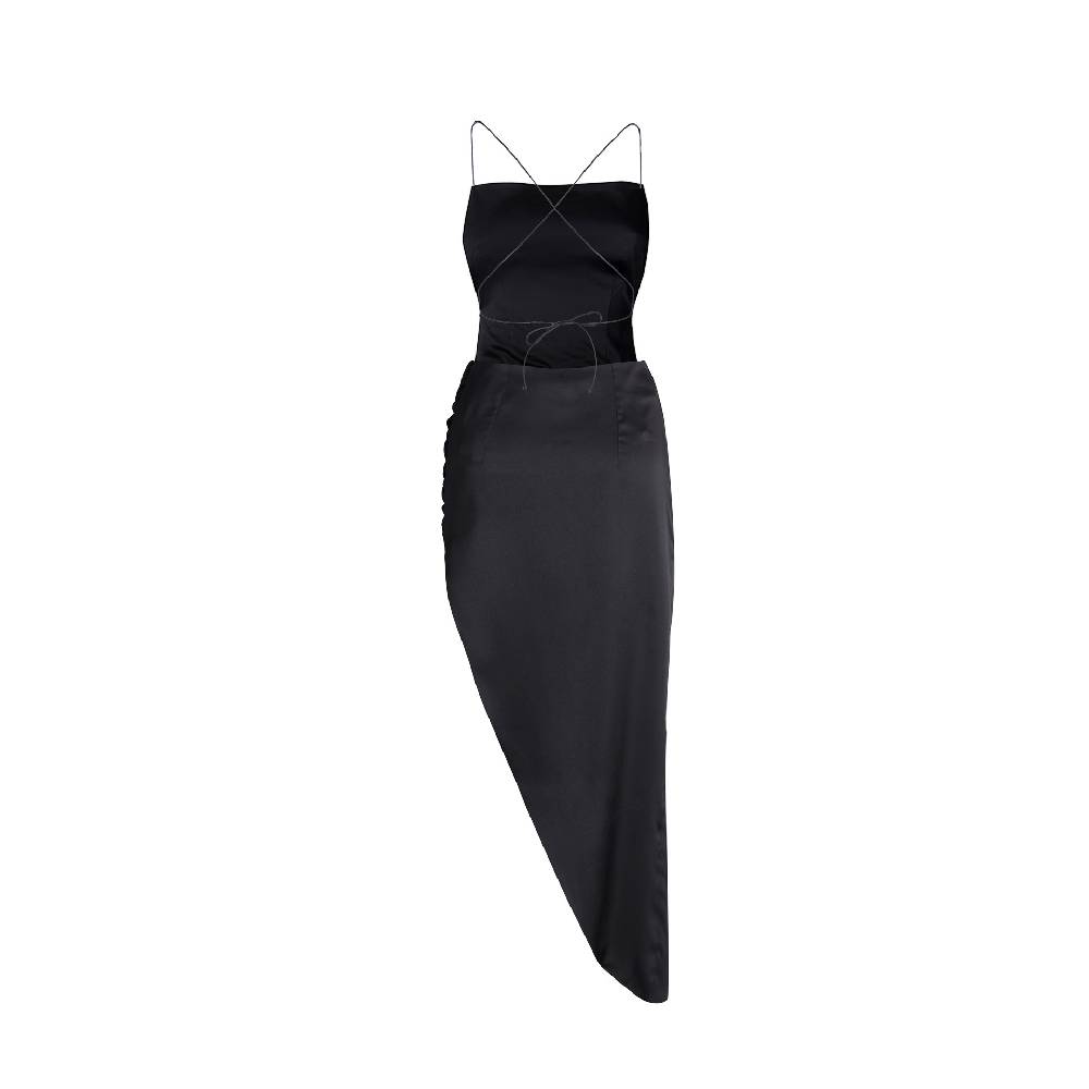 Nineminutes SS22-THE TOMI MIDI BLACK Promozione Limitata