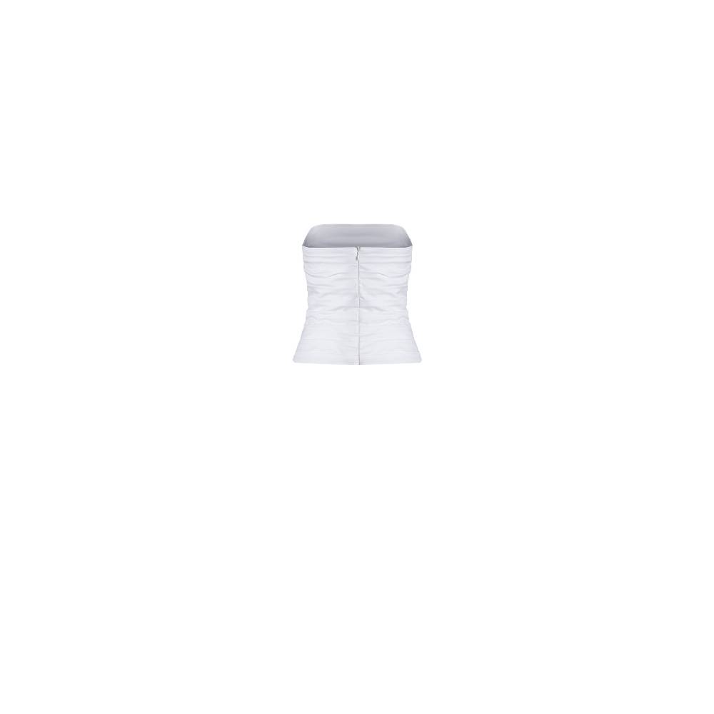 Nineminutes REVERSIBLE – THE LUCY TOP COTTON WHITE Consegna Veloce