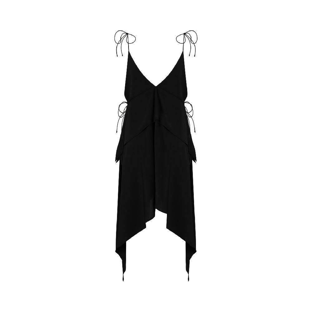 Nineminutes REVERSIBLE – THE PALOMA DRESS CREPE NERO Italy