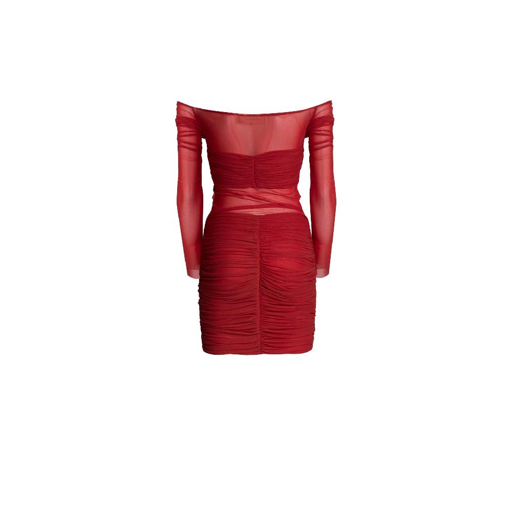 Nineminutes REVERSIBLE – THE BARDOT DRESS MESH ORANGE Fino Al -60%