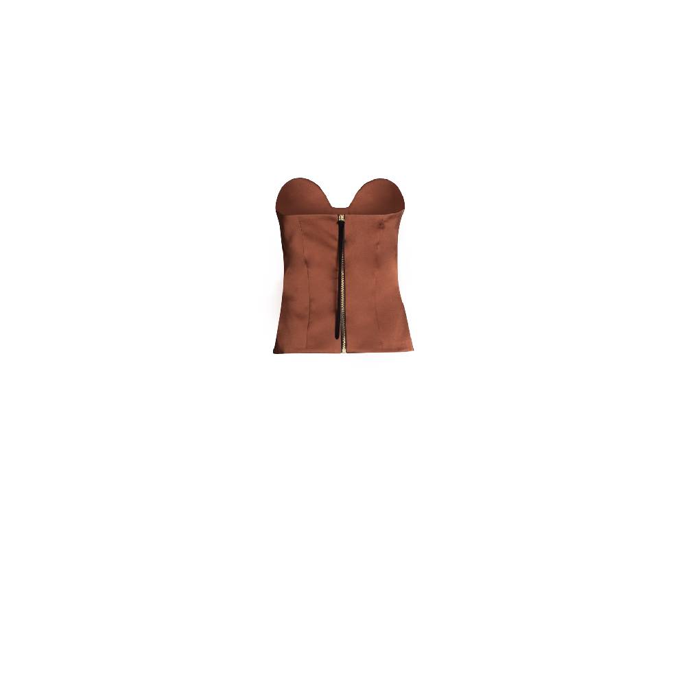 Nineminutes IMNOTPERFECT – THE KATE TOP BRONZE Nuovo