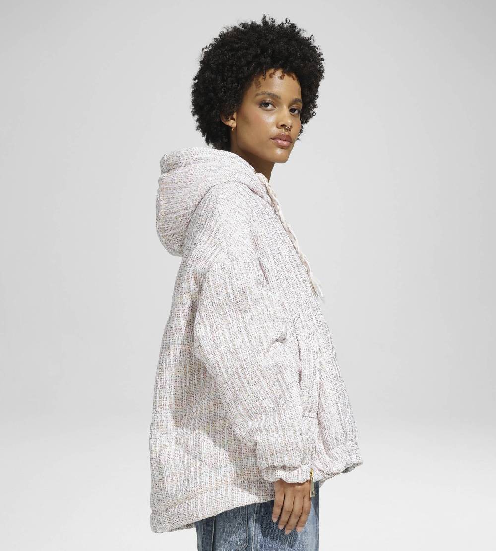 Khrisjoy KHRIS WINDBREAKER TWEED PAILLETTES TRAMÉ Nuovo