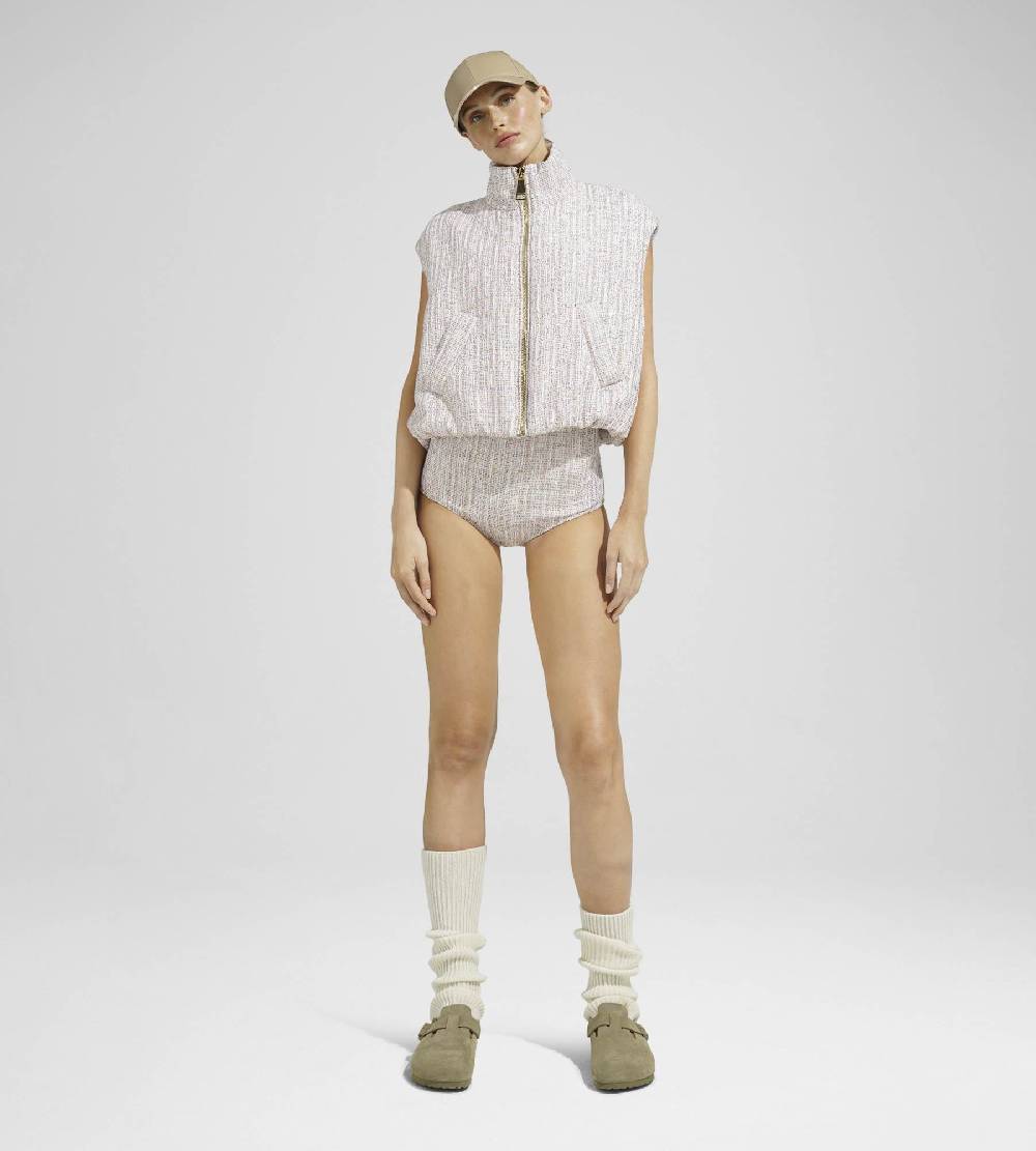 Khrisjoy JOY VEST TWEED CROPPED PAILLETTES TRAMÉ Fino Al -60%