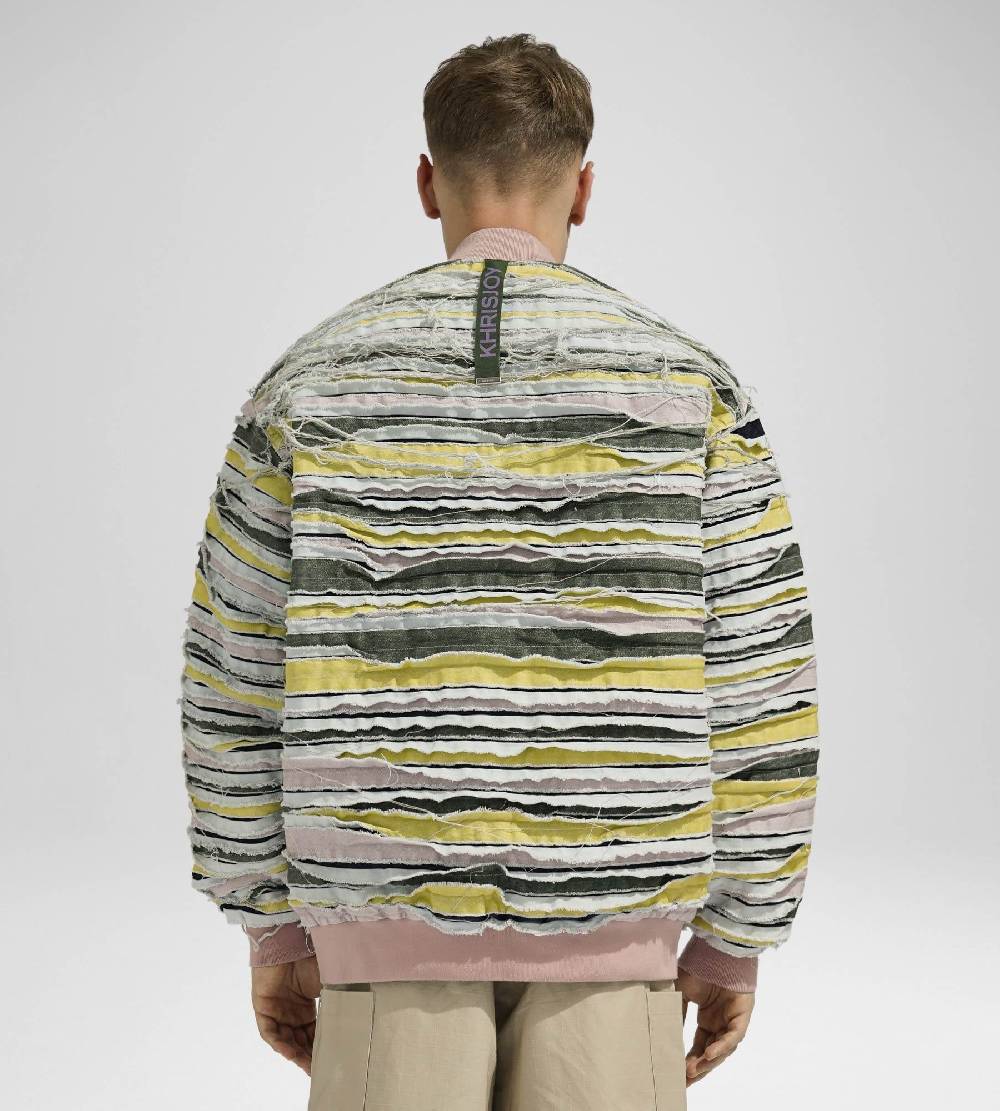 Khrisjoy BOMBER DENIM STRIPES MULTICOLOR DENIM Hotsell