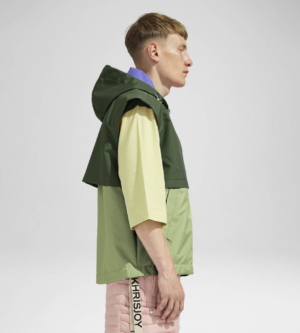 Khrisjoy SHELL WINDBREAKER VEST OLIVE GREEN JADE 2025