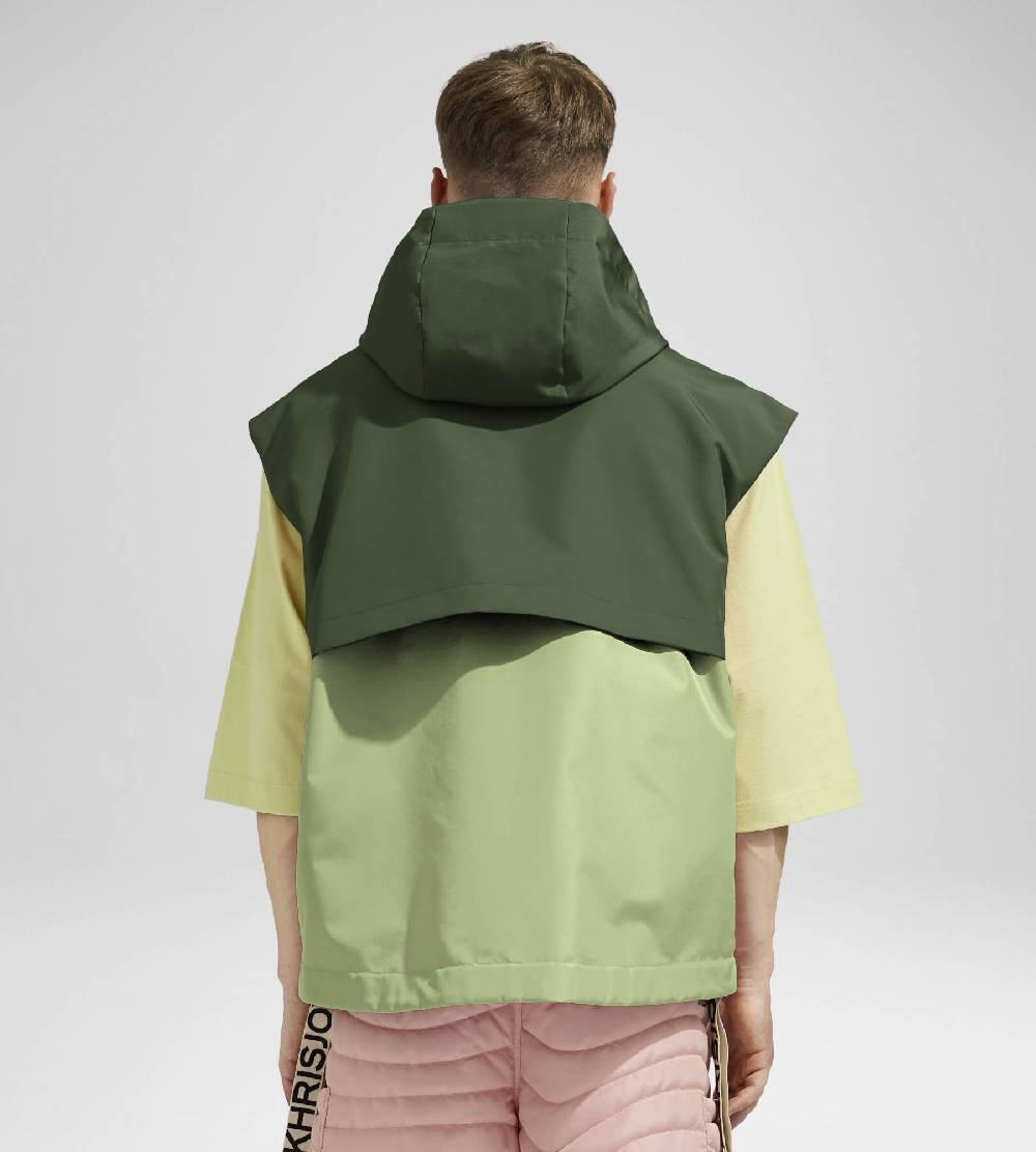 Khrisjoy SHELL WINDBREAKER VEST OLIVE GREEN JADE 2025