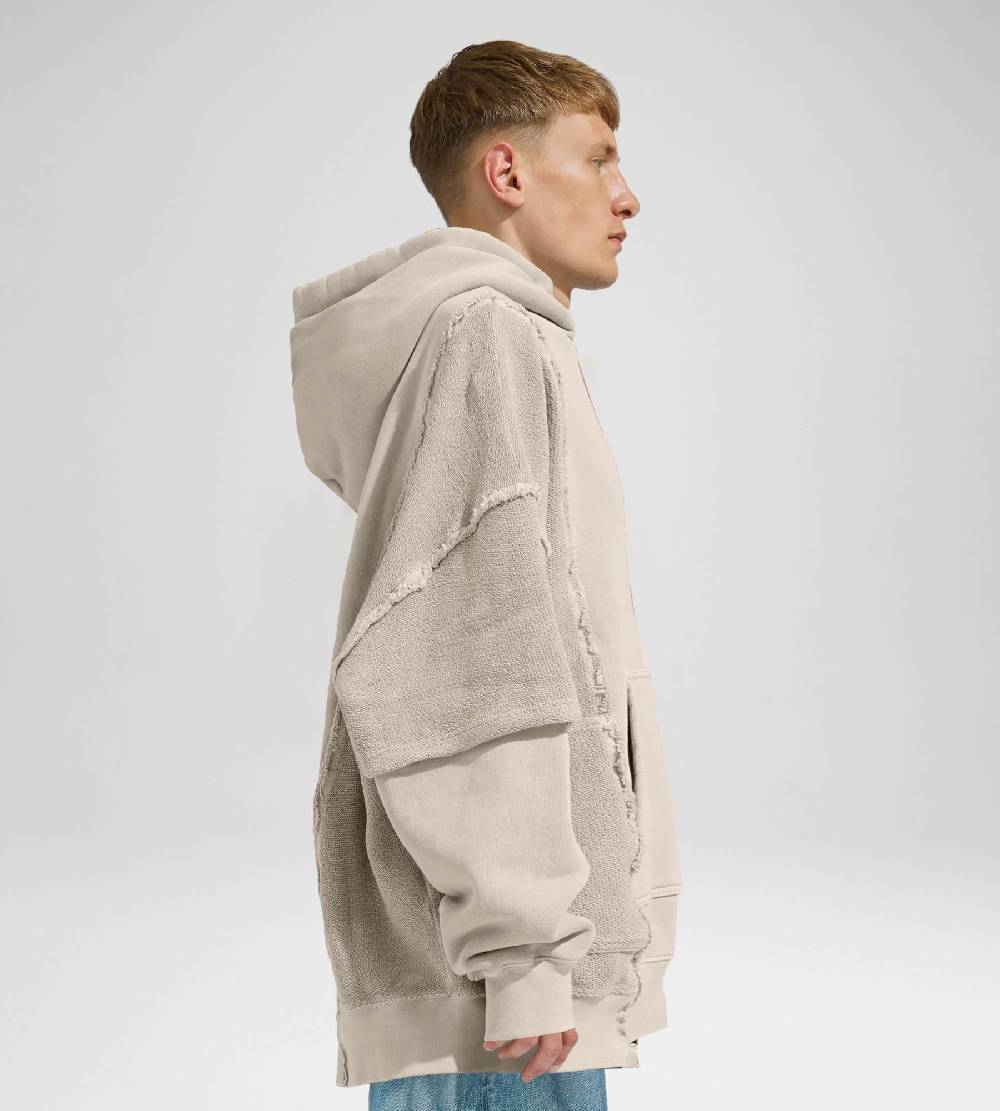 Khrisjoy HOODIE DOUBLE POCKETS DESERT Nuovo