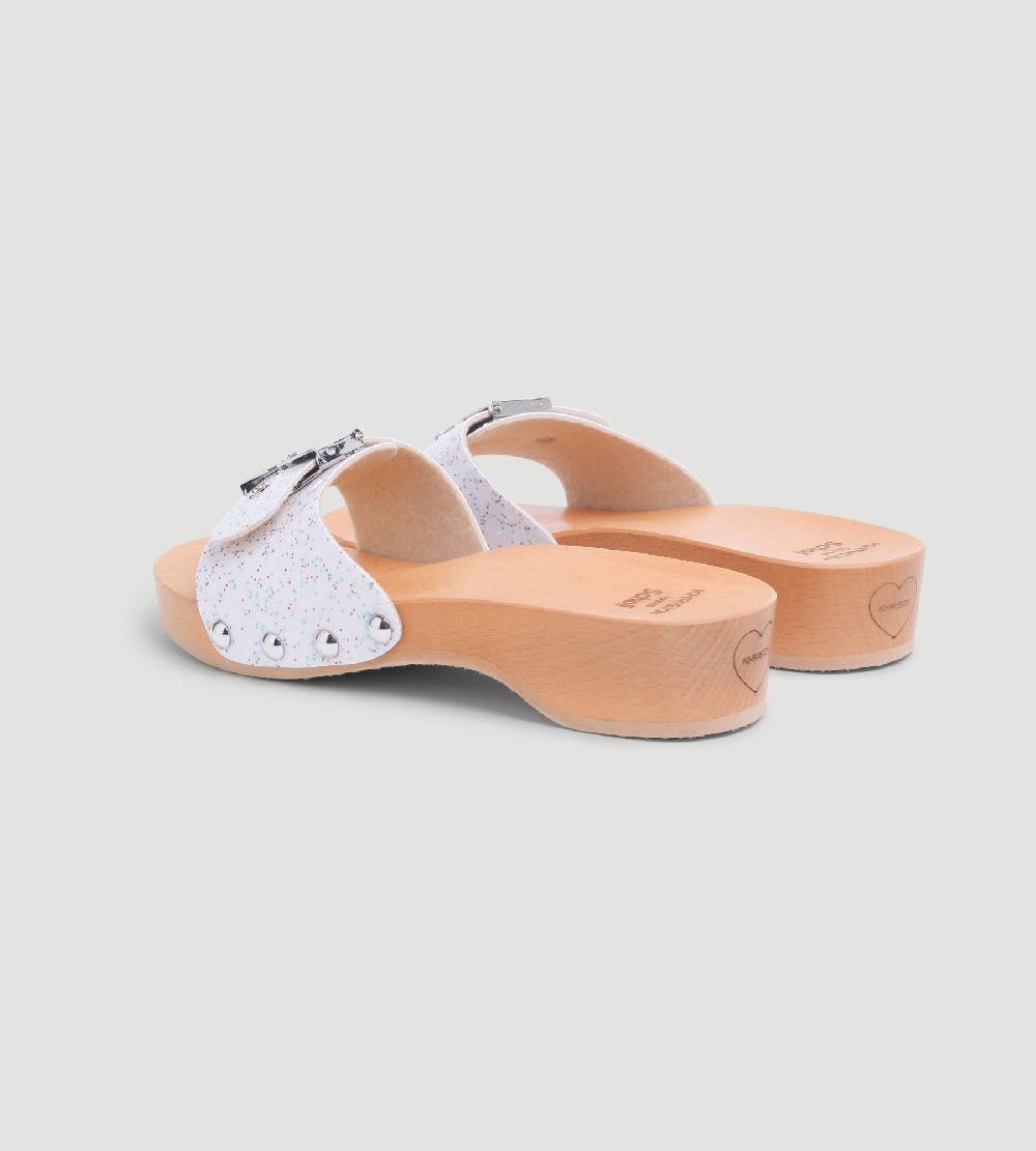 Khrisjoy KJ X SCHOLL - PESCURA HEEL WHITE SPARKLES Promozione