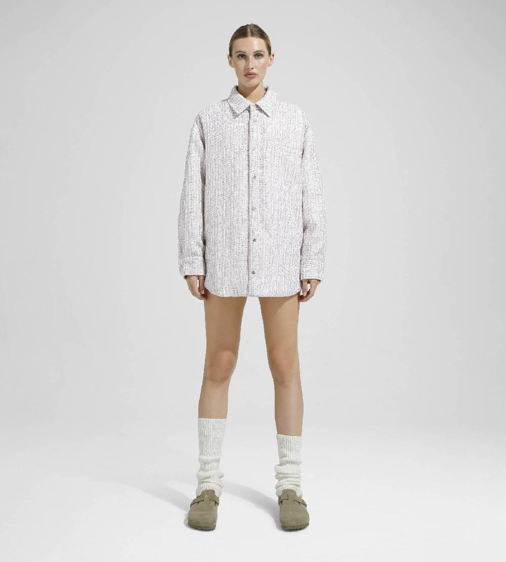 Khrisjoy OVERSIZE SHIRT TWEED PAILLETTES TRAMÉ Offerta