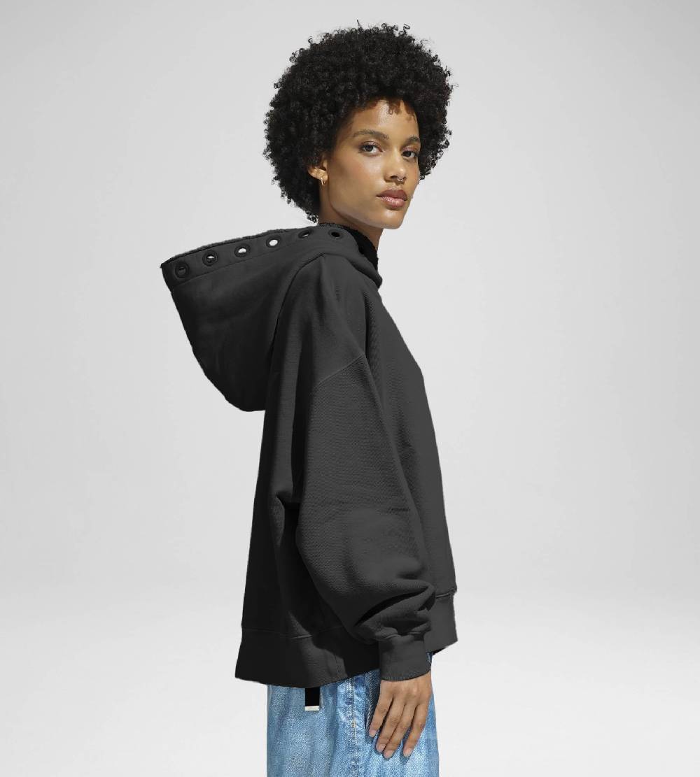 Khrisjoy HOODIE EYELETS BLACK Offerte