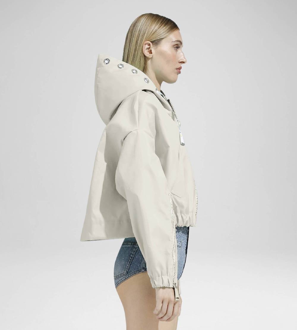 Khrisjoy NEW KHRIS CROP WINDBREAKER DESERT Vendita Economica