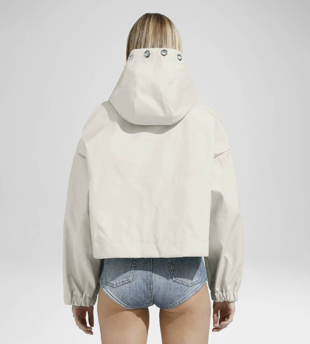 Khrisjoy NEW KHRIS CROP WINDBREAKER DESERT Vendita Economica