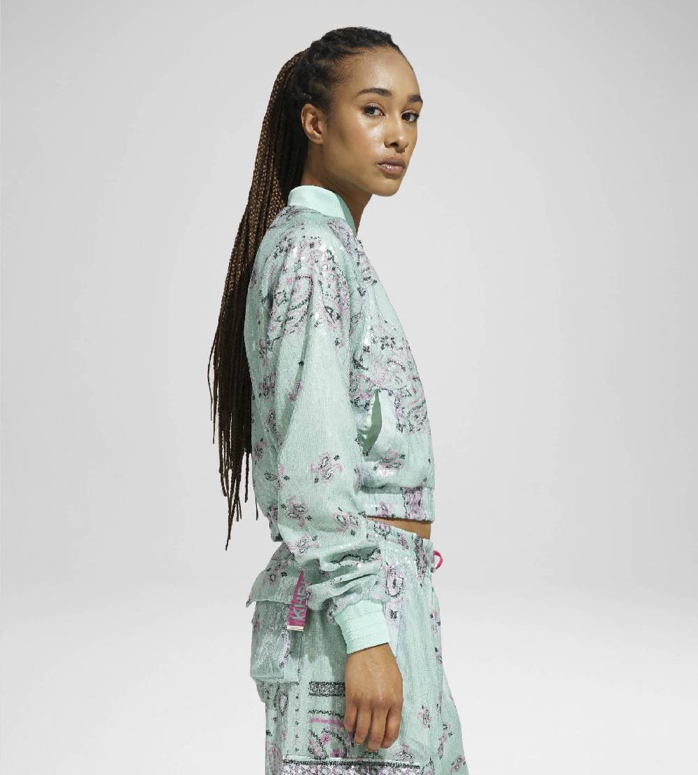 Khrisjoy TRACK JACKET PAILLETTES BANDANA AFTER EIGHT Spedizione Gratuita