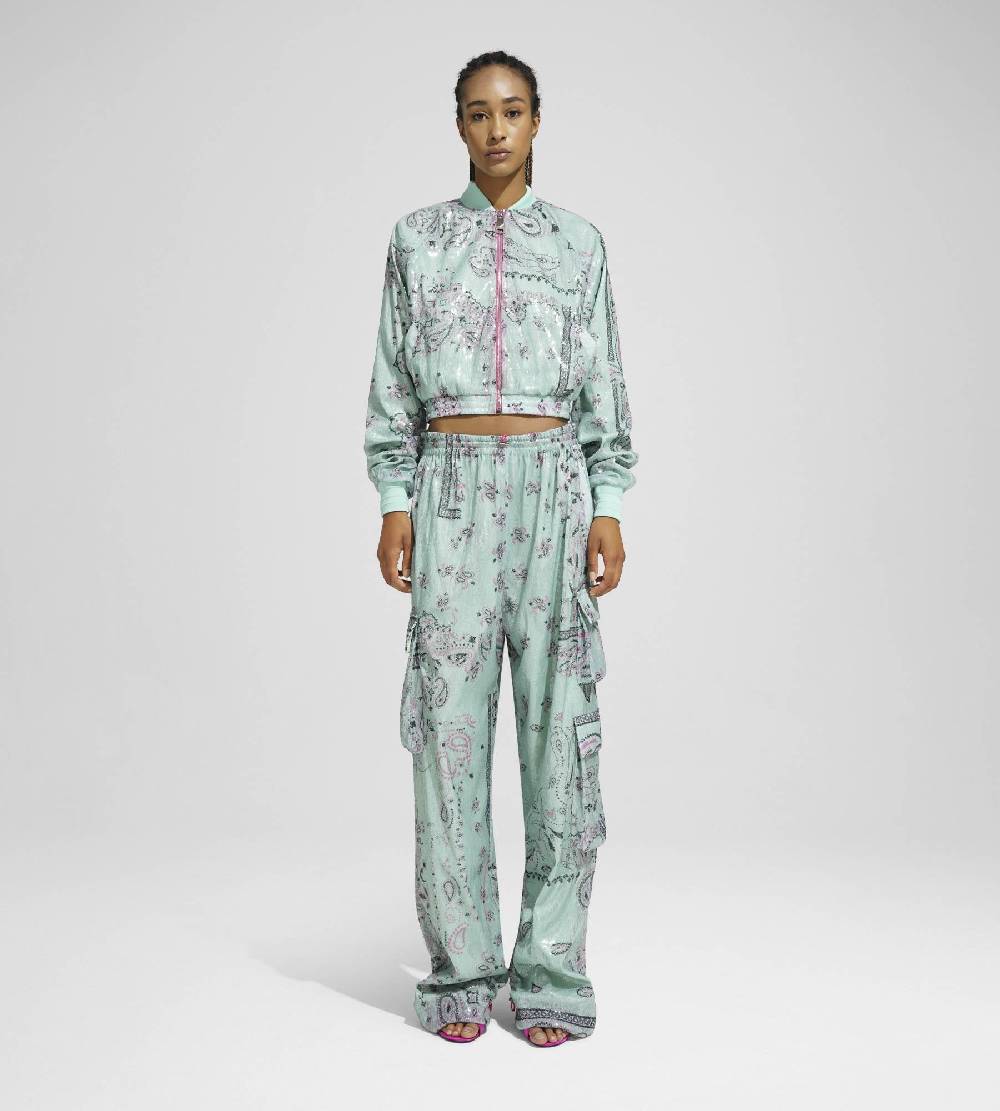 Khrisjoy TRACK JACKET PAILLETTES BANDANA AFTER EIGHT Spedizione Gratuita