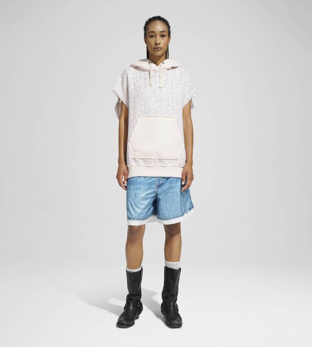 Khrisjoy TWEED HOODIE VEST CONFETTI Negozi Online