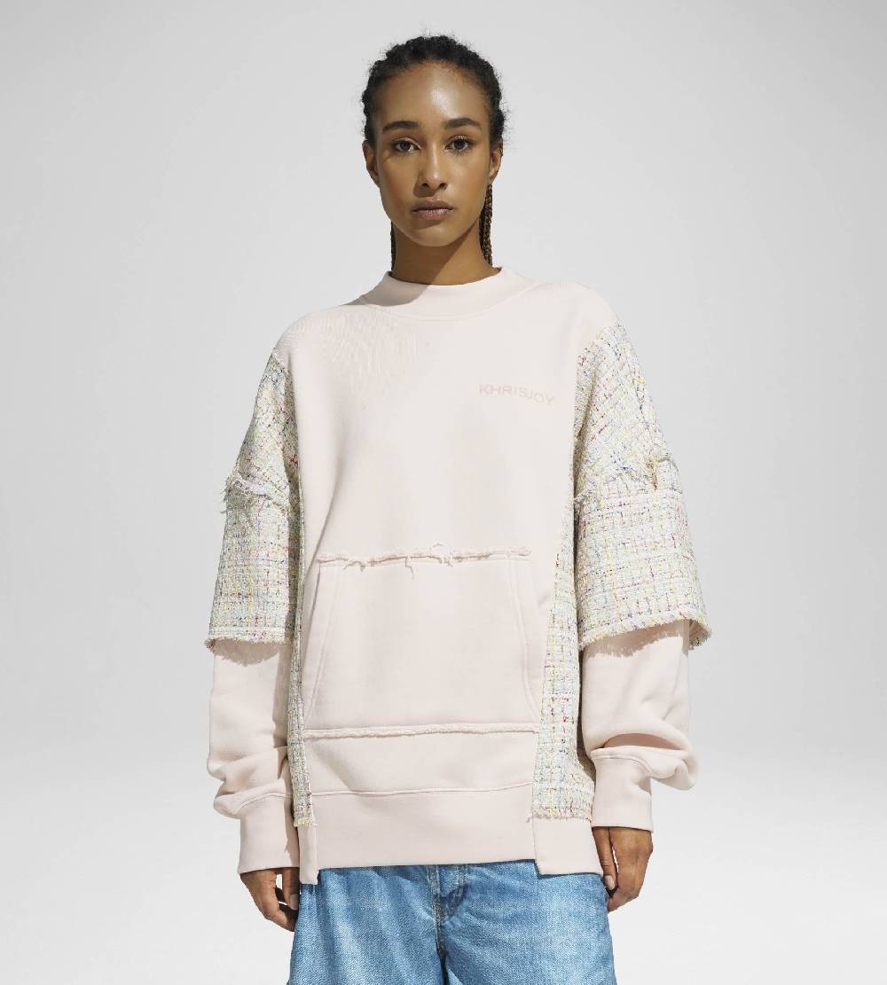 Khrisjoy TWEED CREWNECK CONFETTI Acquista Ora