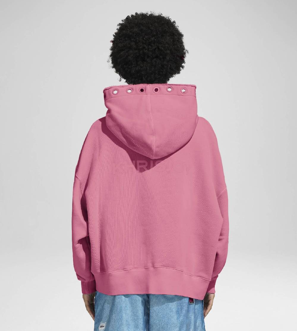Khrisjoy HOODIE EYELETS CANDY PINK Fino Al -60%