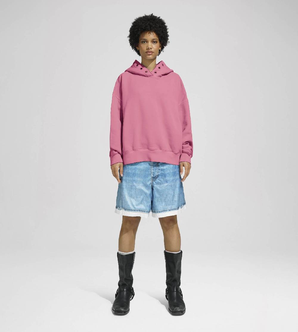 Khrisjoy HOODIE EYELETS CANDY PINK Fino Al -60%
