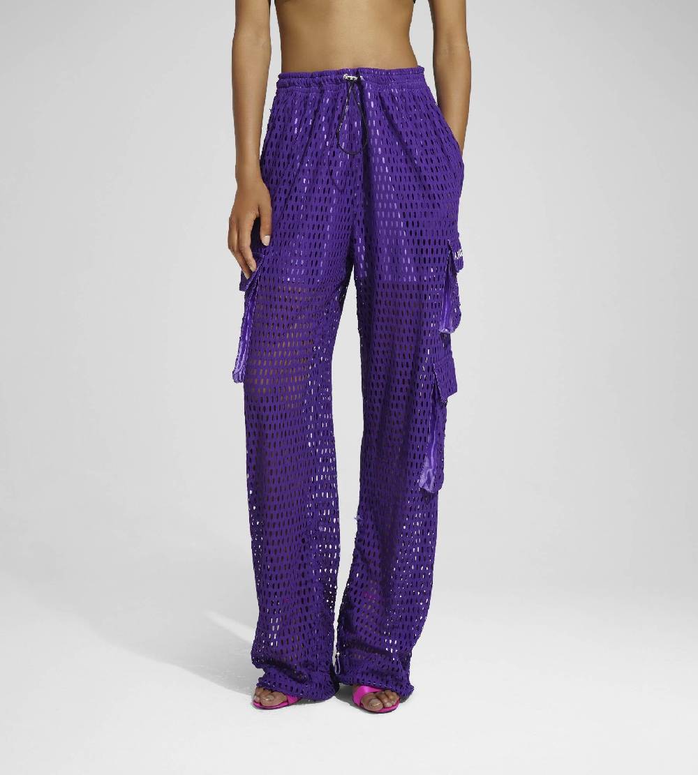 Khrisjoy PANTS MULTIPOCKET MESH WISTERIA Affare Del Giorno