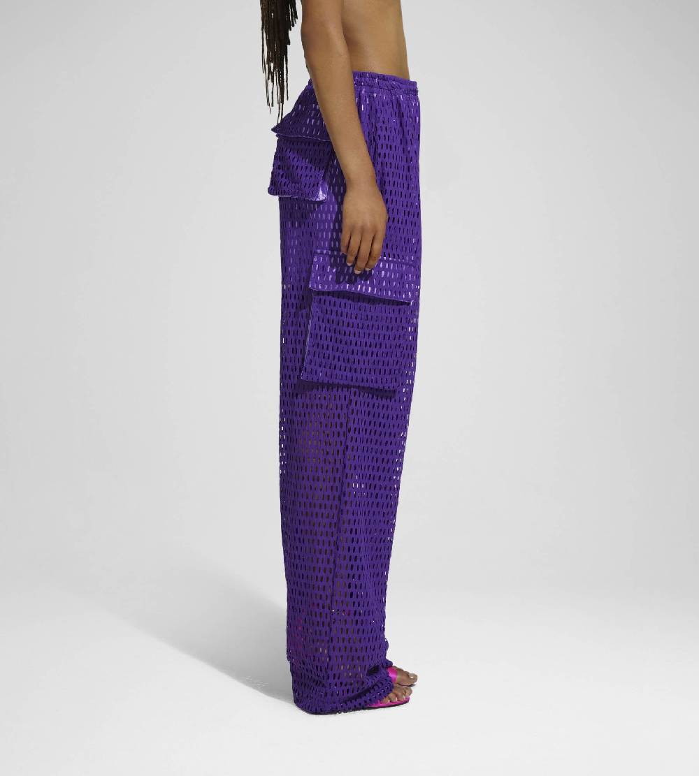 Khrisjoy PANTS MULTIPOCKET MESH WISTERIA Affare Del Giorno