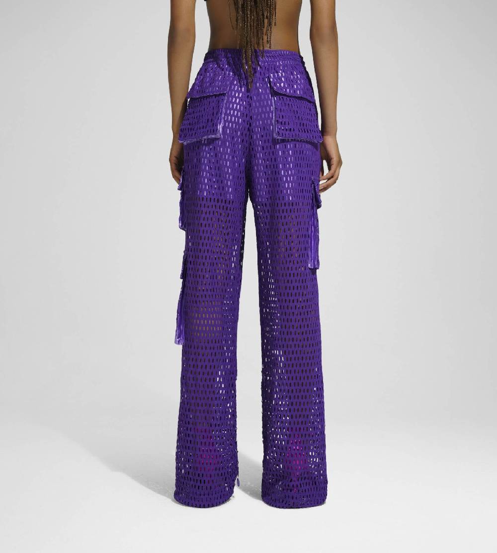 Khrisjoy PANTS MULTIPOCKET MESH WISTERIA Affare Del Giorno