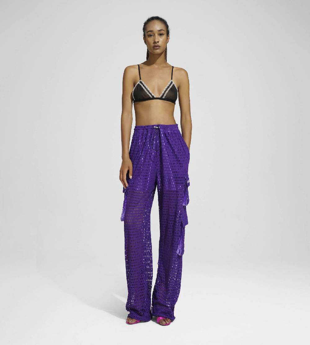 Khrisjoy PANTS MULTIPOCKET MESH WISTERIA Affare Del Giorno