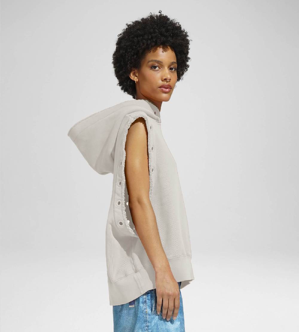 Khrisjoy HOODIE VEST EYELETS DESERT Convenienza