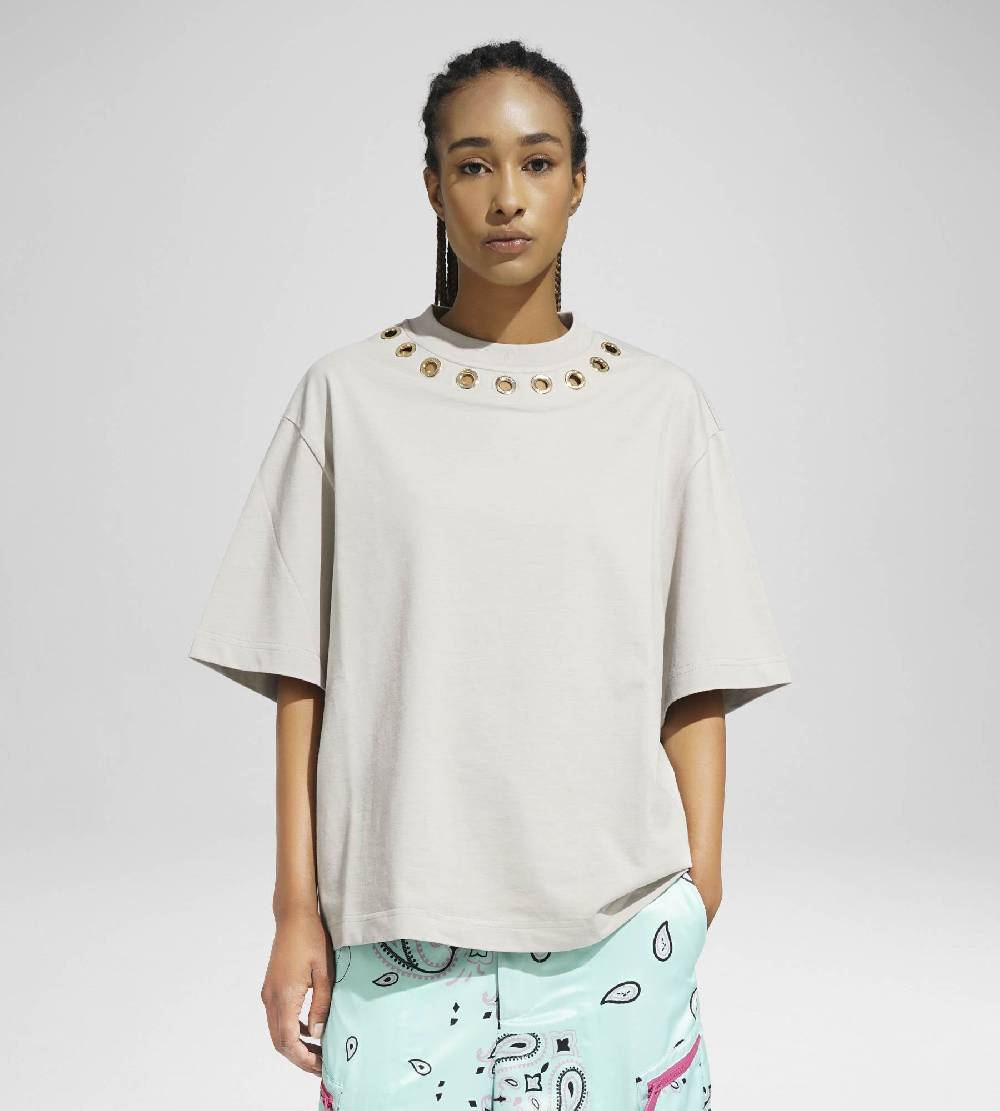 Khrisjoy EYELETS TEE DESERT Sconto