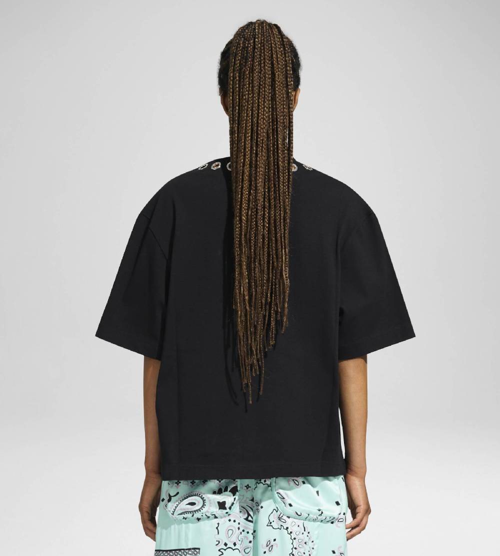 Khrisjoy EYELETS TEE BLACK Offerta