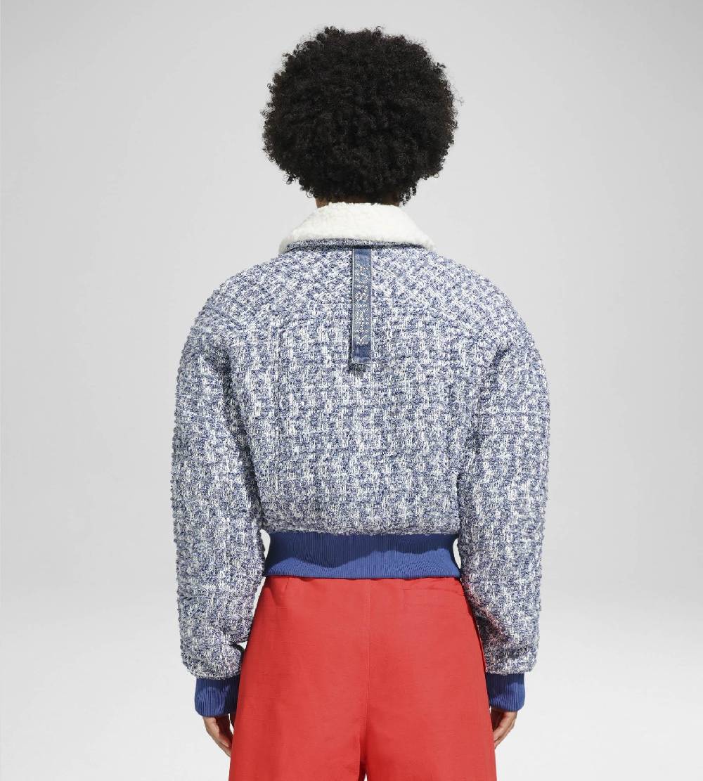 Khrisjoy JIM BOMBER TWEED DENIM In Saldo