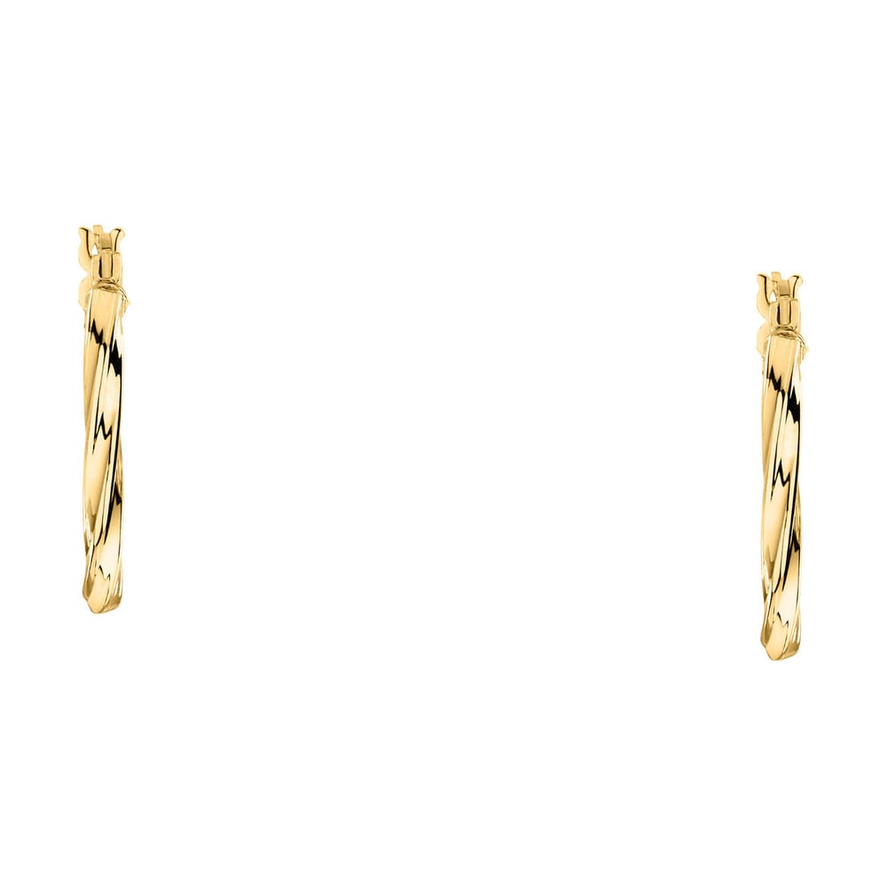 La Petite Story Orecchini a Cerchio - Creole in Oro, ⌀15mm Offerta