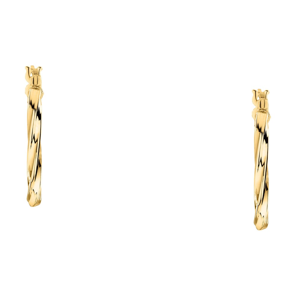 La Petite Story Orecchini a Cerchio - Creole in Oro, ⌀20mm Enormi sconti