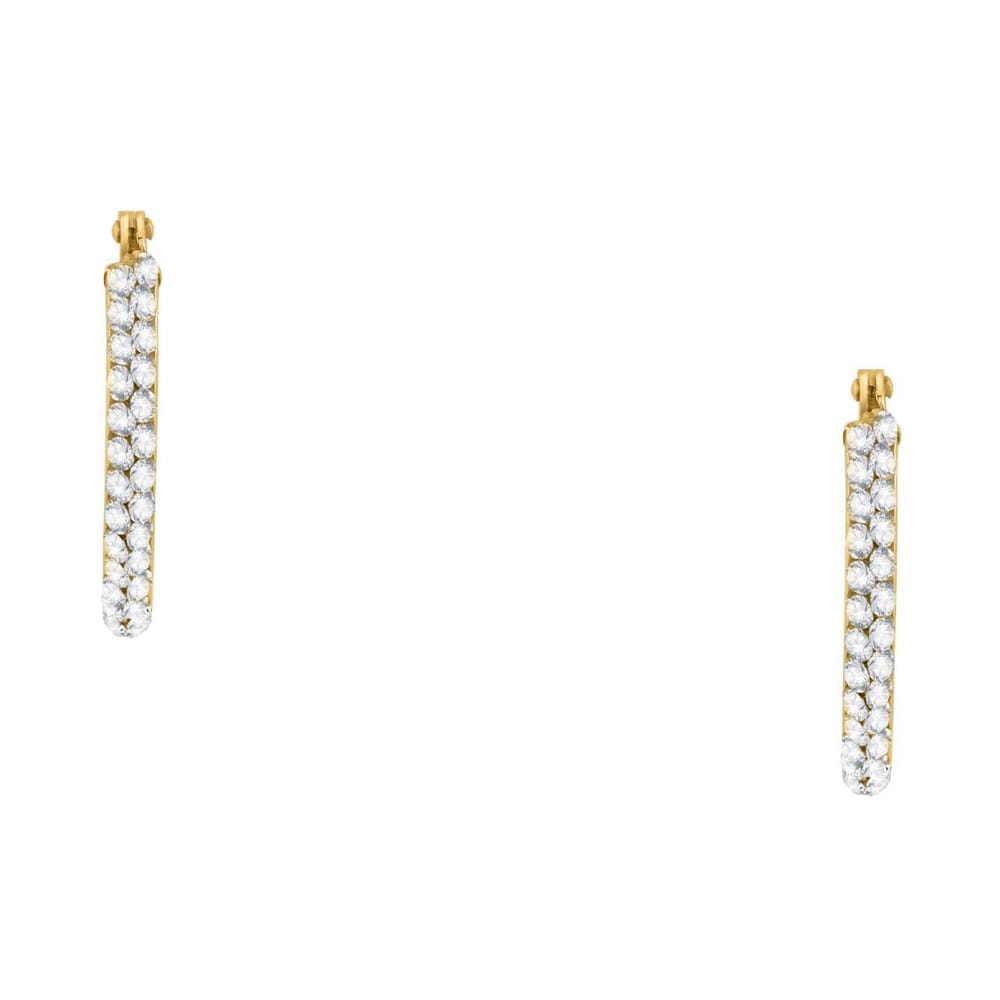 La Petite Story Orecchini a Cerchio - Creole in Oro, ⌀10x15mm Sostegno trimestrale