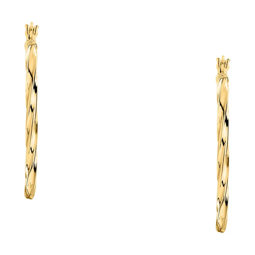 La Petite Story Orecchini a Cerchio - Creole in Oro, ⌀25mm Offerta temporanea