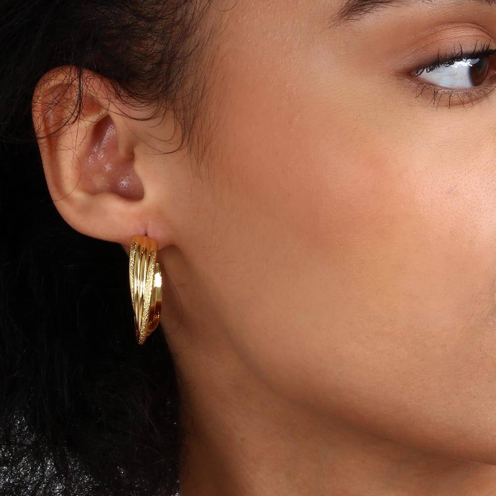 La Petite Story Orecchini a Cerchio - Creole, ⌀30mm Vendita