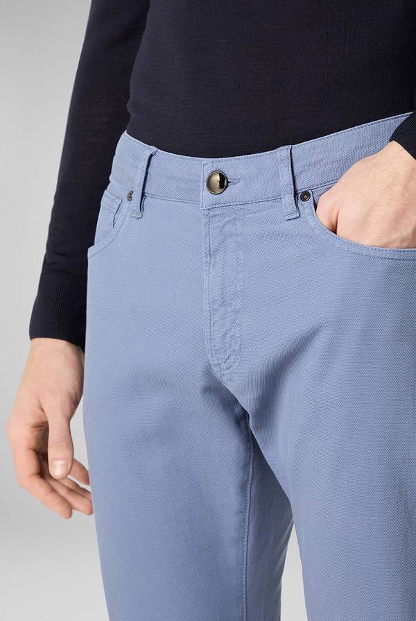 Lab. Pal Zileri Pantalone 5 tasche in cotone stretch tinto in capo Italy
