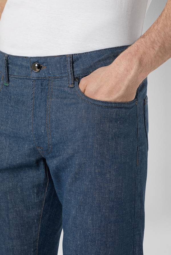 Lab. Pal Zileri Denim 5 tasche effetto lino 2025