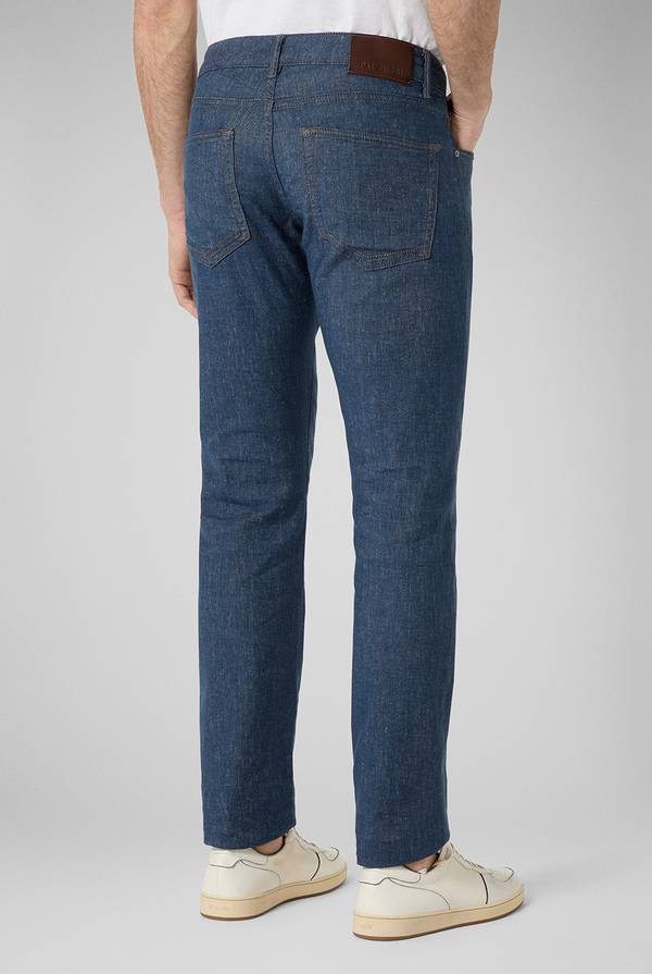 Lab. Pal Zileri Denim 5 tasche effetto lino 2025