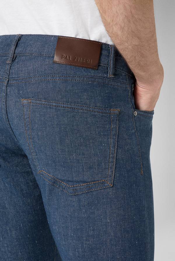Lab. Pal Zileri Denim 5 tasche effetto lino 2025