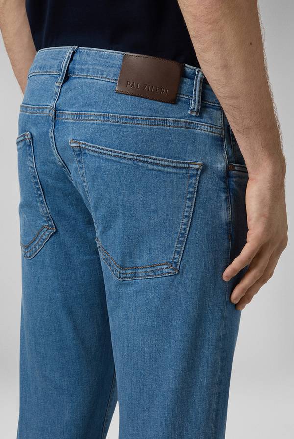 Lab. Pal Zileri Denim 5 tasche effetto delavè Nuovo