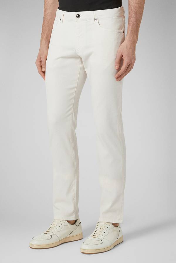 Lab. Pal Zileri Pantalone 5 tasche in cotone stretch tinto in capo Promozione