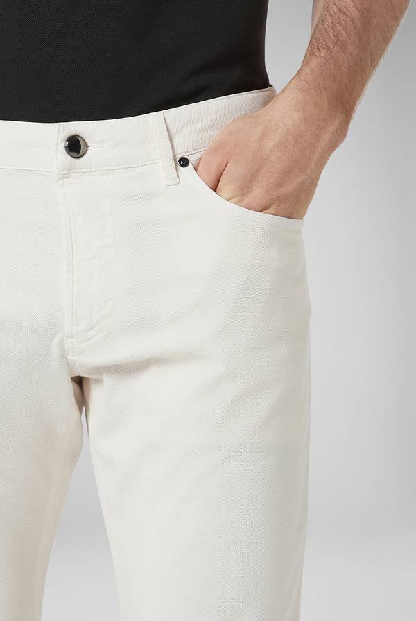 Lab. Pal Zileri Pantalone 5 tasche in cotone stretch tinto in capo Promozione