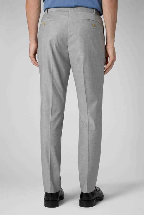 Lab. Pal Zileri Pantalone classico in lana e bamboo Spedizione Gratuita