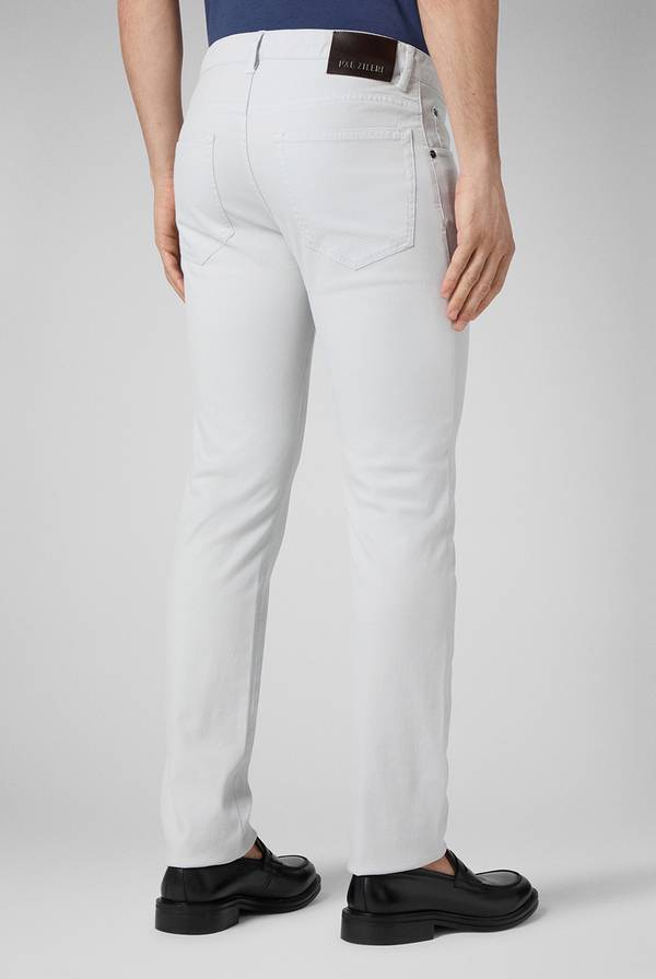 Lab. Pal Zileri Pantalone 5 tasche in cotone stretch tinto in capo Acquista Ora