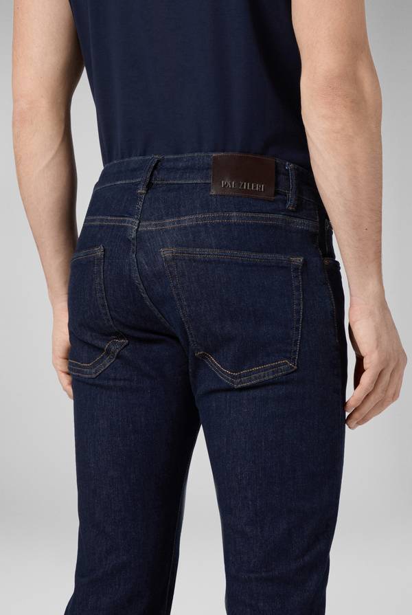 Lab. Pal Zileri Denim 5 tasche lavaggio scuro Consegna Veloce