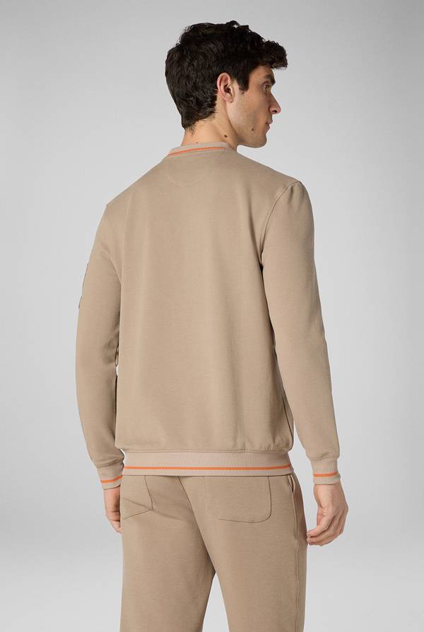 Lab. Pal Zileri Felpa in cotone stretch con logo Presa