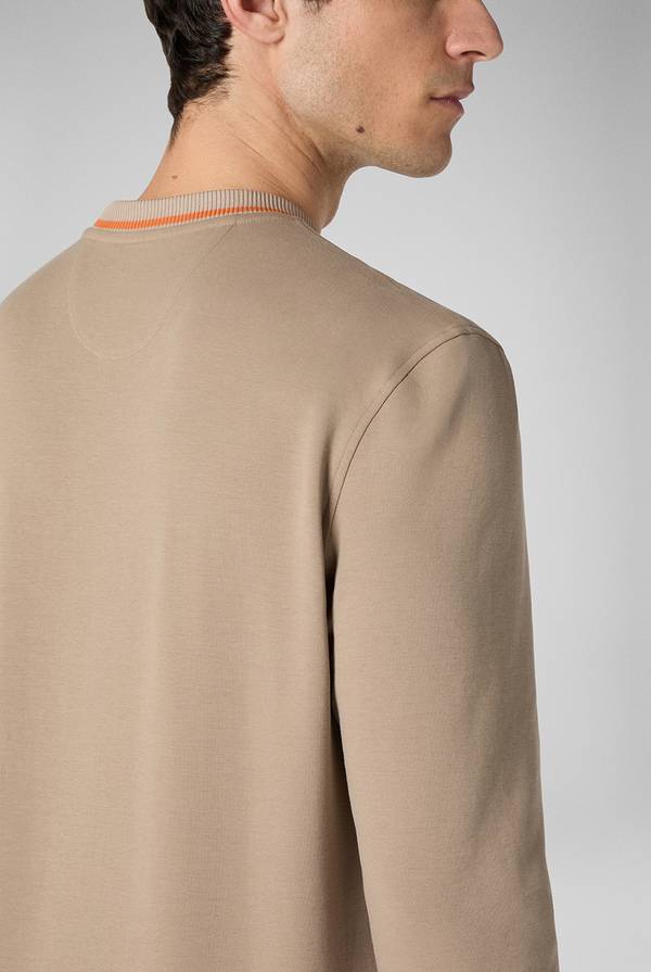 Lab. Pal Zileri Felpa in cotone stretch con logo Presa