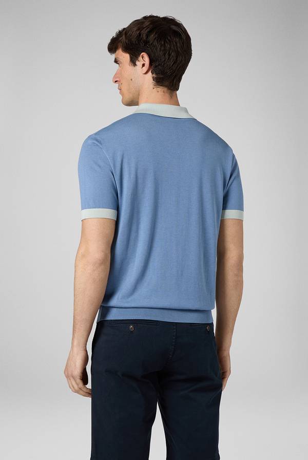 Lab. Pal Zileri Polo a maniche corte con scollo a V Sconto