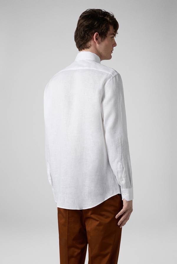 Lab. Pal Zileri Camicia in lino bianca Italia