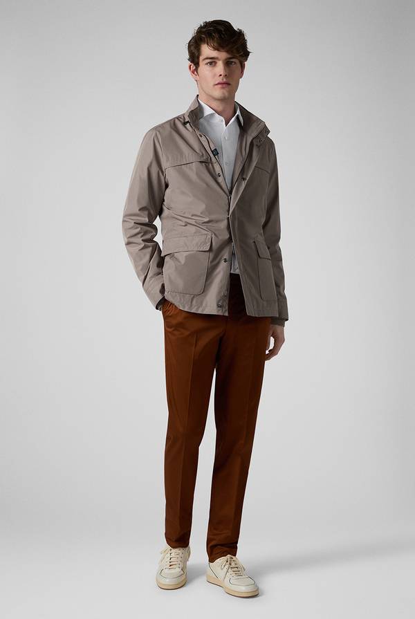 Lab. Pal Zileri Oyster Field Jacket in nylon ultra leggero In Linea